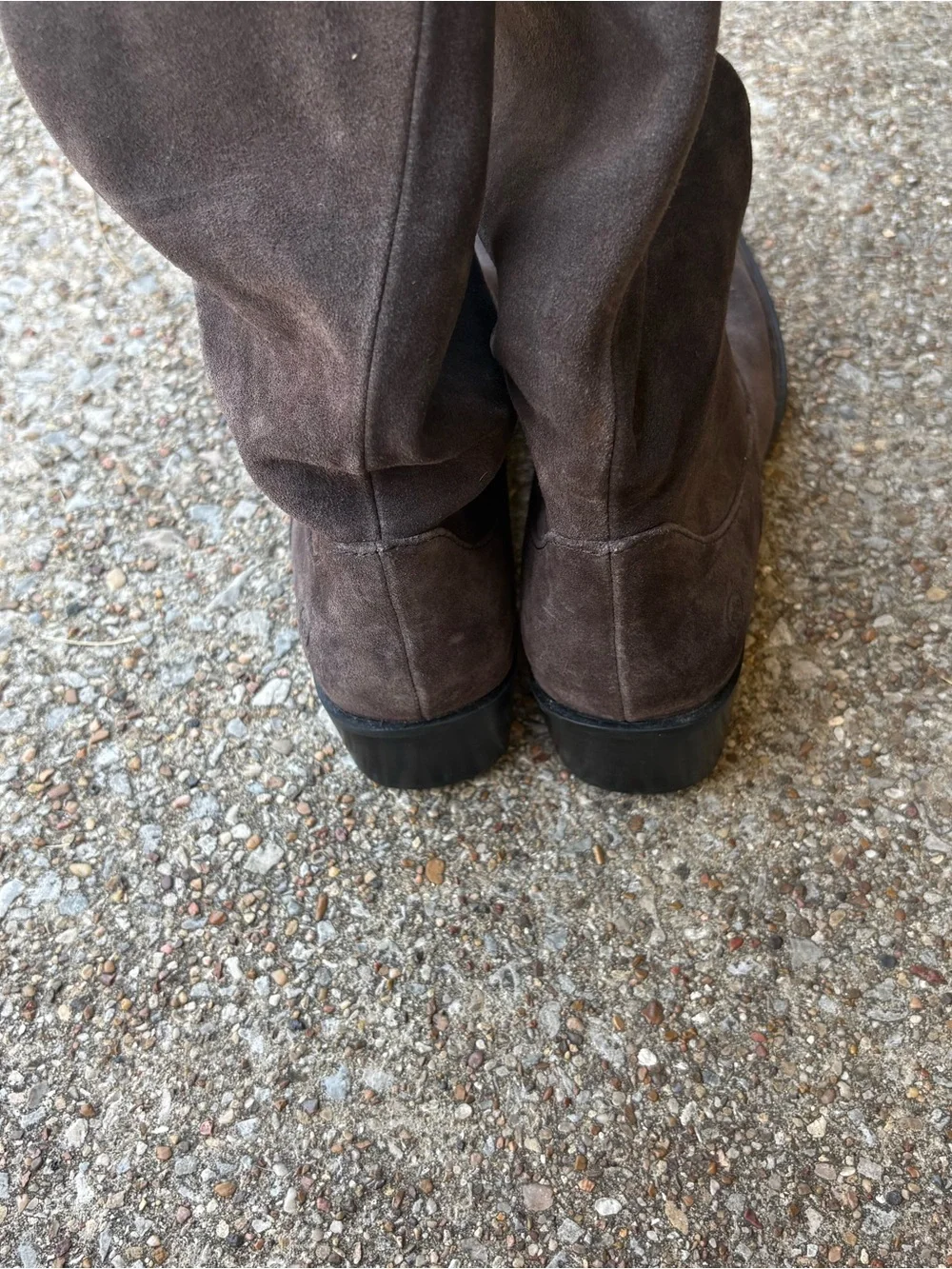 Born Over-the-Knee Suede leather Boots in Dark Brown. Size 9.5 New
